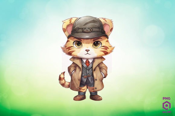 Download Detective Tiger Clipart PNG - Art Collection
