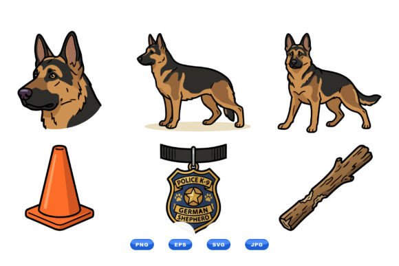 Download German Shepherd Dog Vector Art - Art Collection