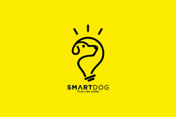 Download Smart Dog Vector Graphic Logo Line Style - Art Collection