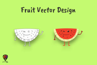 Download Cartoon Watermelon Vector Illustration - Art Collection