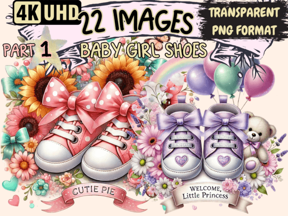 Download Baby Girl Shoes Clipart P1 - Art Collection