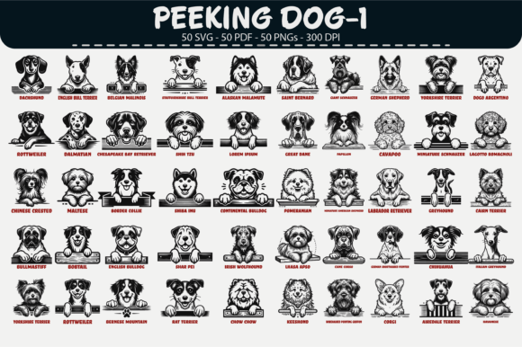 Download Peeking Dog Vector Clipart – 50 Designs - Art Collection