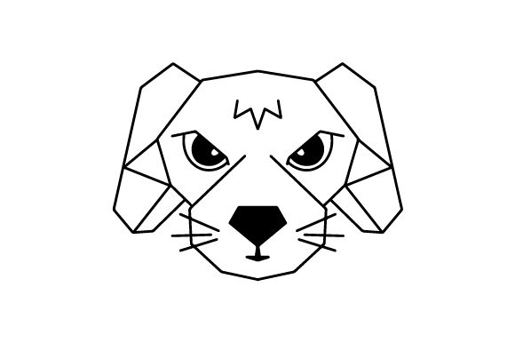 Download Polygon Dog Head Line Art - Art Collection