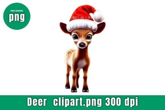 Download Little Deer Cartoon Painting, 3d Style - Art Collection
