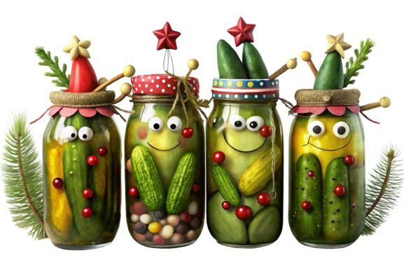 Download Christmas Pickle Jar Reindeer Clipart - Art Collection