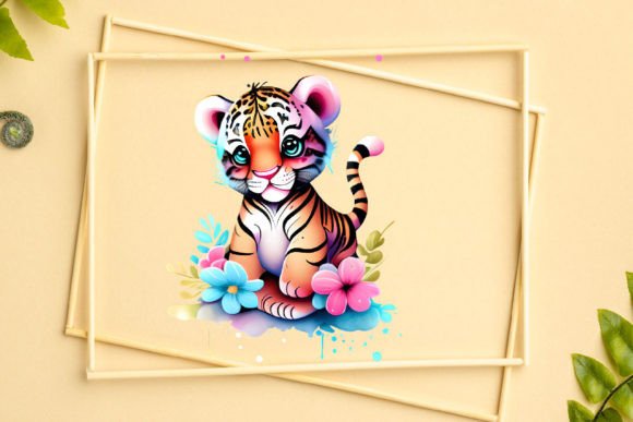 Download Cute Baby Tiger Clipart Bundle - Art Collection