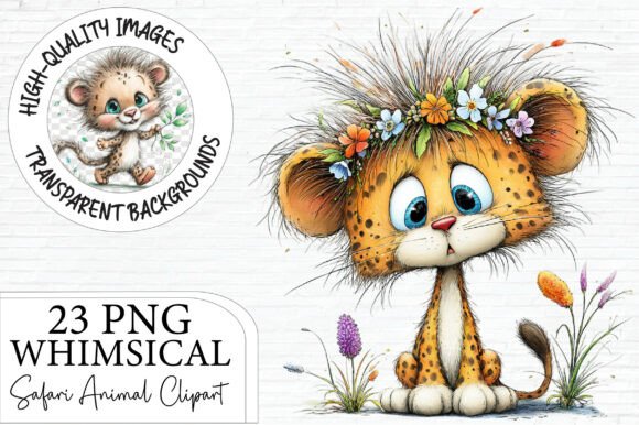 Download Whimsical Safari Animal Clipart - Art Collection