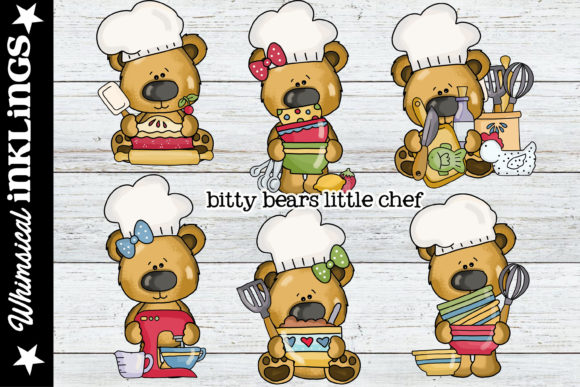 Download Bitty Bears Little Chef Clipart - Art Collection