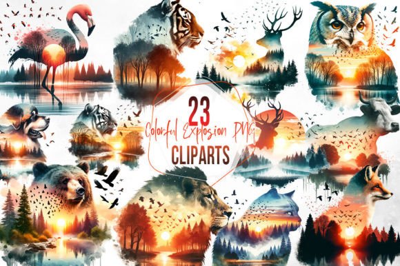 Download Wildlife &amp; Nature Scenes Animals Clipart - Art Collection