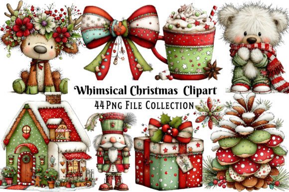 Download Whimsical Christmas Clipart - Art Collection