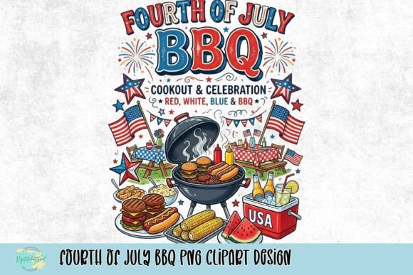 Download Fourth of July BBQ PNG Clipart Design - Art Collection