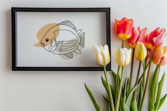 Download Fish One Line Vector Art Illustration - Art Collection