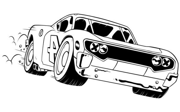 Download Race Car Line Art - Art Collection