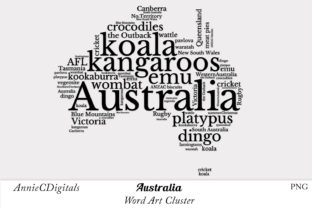 Download Australia Word Art Cluster - Art Collection
