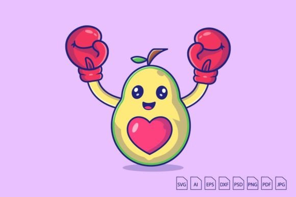 Download Avocado with Boxing Gloves - Premium Resources
