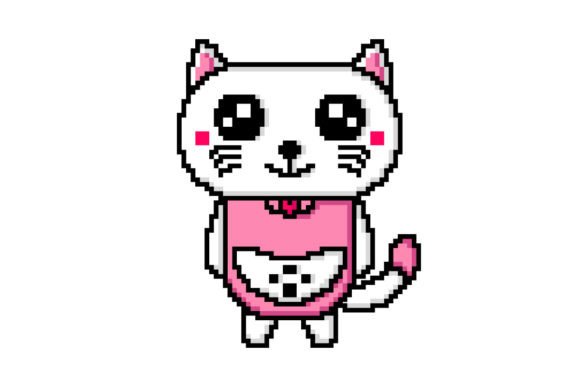 Download Cute Pixel Art Cat Illustration Design - Art Collection