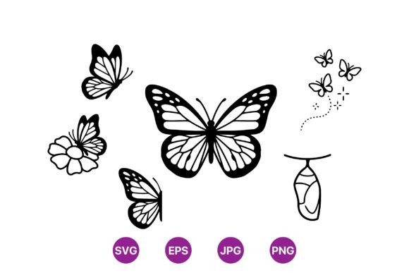 Download Monarch Butterfly SVG Clipart Set - Art Collection