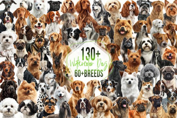 Download 130+ Watercolor Dogs - Watercolor Collection