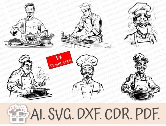 Download Chef Vector Svg. Chef Clipart, Laser - Art Collection