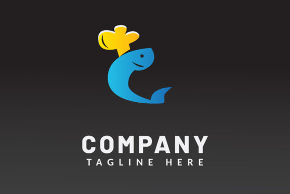 Download Fish Hat Chef Illustration Logo Template - Chef illustration Collection