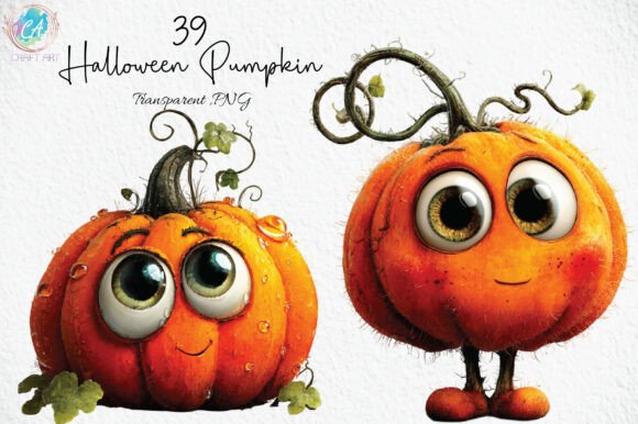 Download Quirky Halloween Pumpkin Clipart PNG - Art Collection