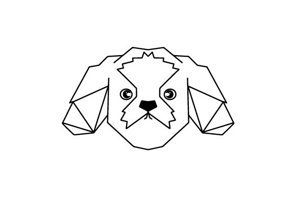 Download Polygon Dog Head Line Art - Art Collection