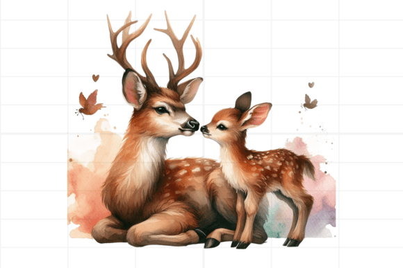 Download Watercolor Boho Deer Clipart - Watercolor Collection