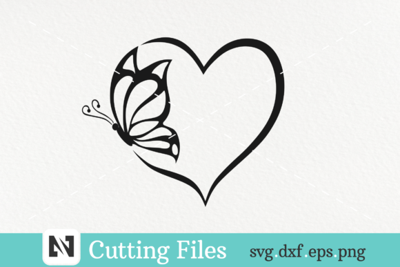 Download Butterfly and Heart Svg Vector File - Art Collection
