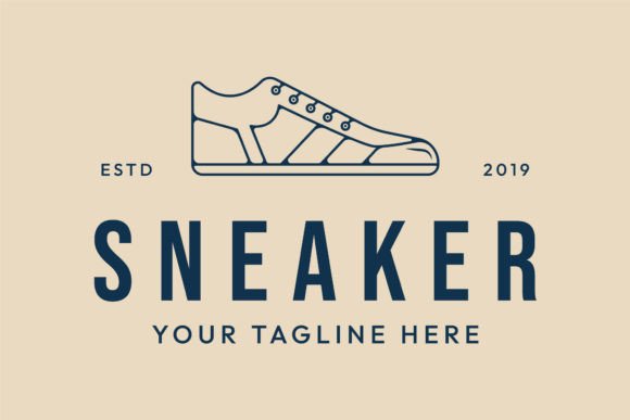 Download Sneaker Shoes Line Art Minimalist Logo - Art Collection