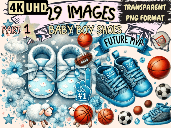 Download Baby Boy Shoes Clipart P1 - Art Collection