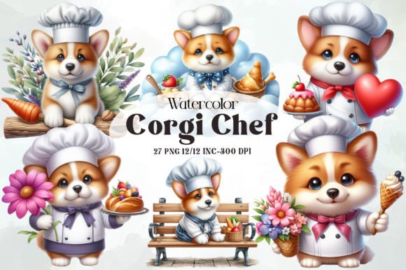 Download Adorable Corgi Chef Clipart - Art Collection