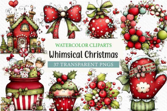 Download Whimsical Christmas Clipart - Art Collection