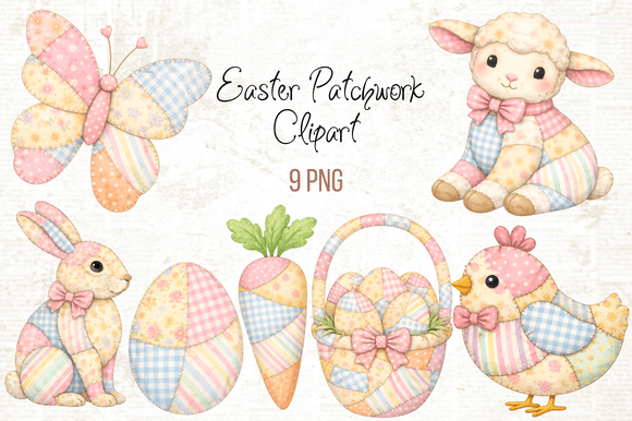 Download Patchwork Easter Clipart PNG - Art Collection