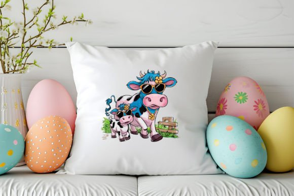 Download Mom and Baby Cow Clipart Design - Art Collection