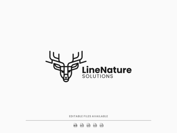 Download Deer Line Art Logo - Art Collection