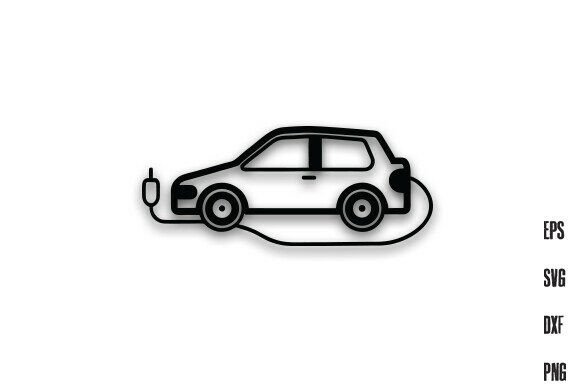 Download Electronic Car Line Art Silhouette PNG - Art Collection