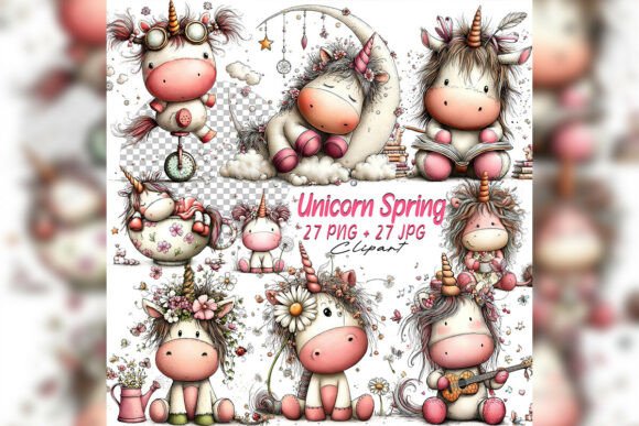 Download Whimsical Unicorn Girl Clipart Set Nurse - Art Collection