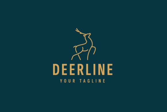 Download Deer Line Art Logo Illustration - Art Collection