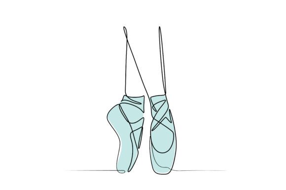 Download Ballet Dancing Shoes Line Art - Art Collection