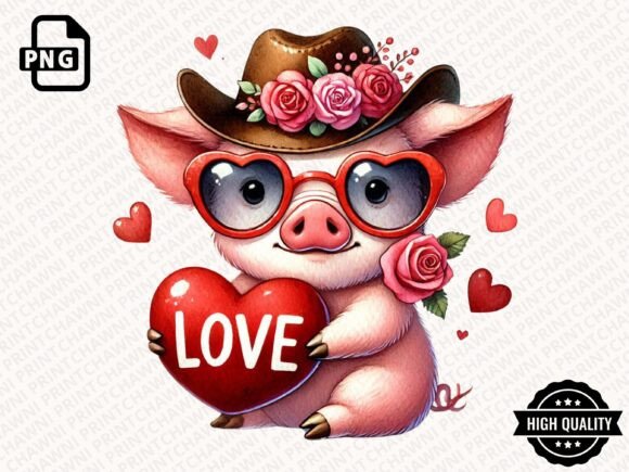 Download Cute Valentine Animal Clipart PNG - Art Collection