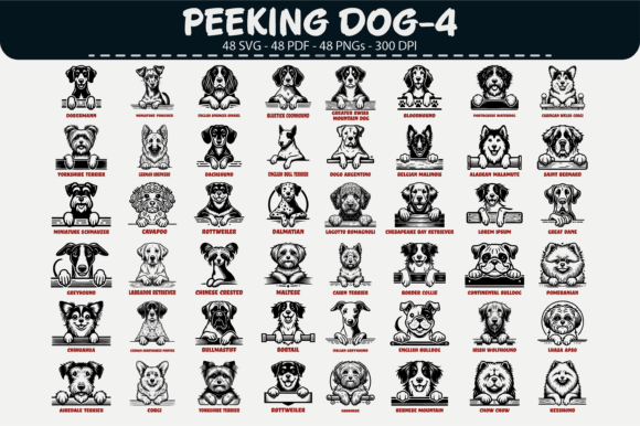 Download Peeking Dog Vector Clipart – 48 Designs - Art Collection