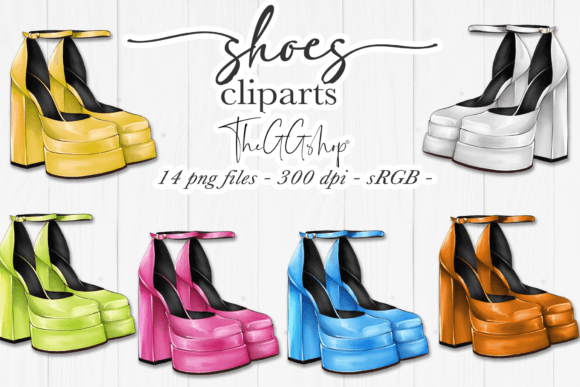 Download Shoes Clipart Set - Art Collection