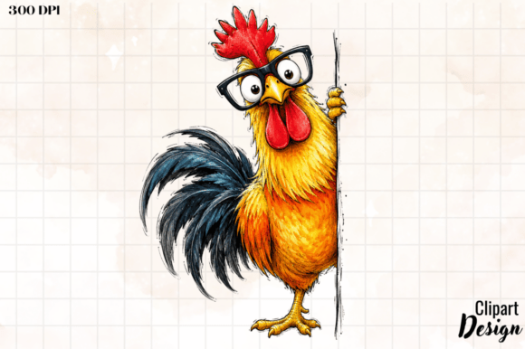 Download Funny Chicken Clipart Design - Art Collection