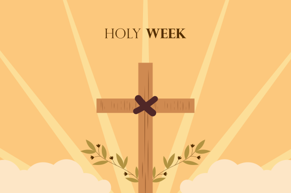 Download Flat Design Holy Week Concept Logo - Flat design Collection