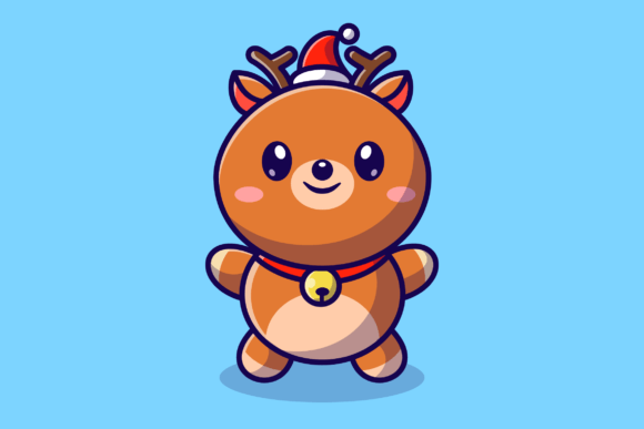 Download Cute Baby Deer Cartoon Illustration - Art Collection