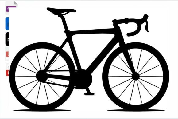Download Road Bike Silhouette Vector Graphic Art - Art Collection