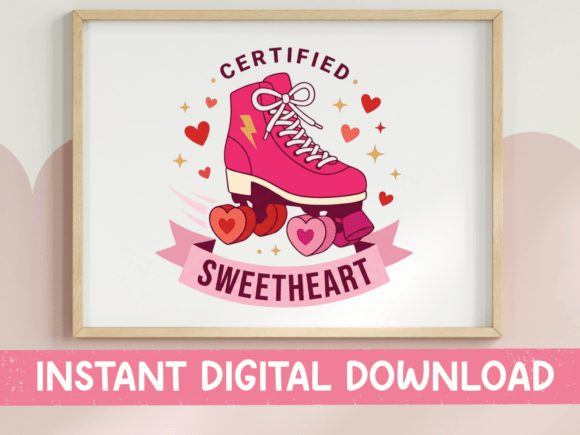 Download Certified Sweetheart Roller Skate Design - Art Collection