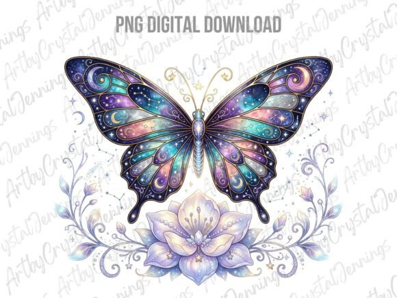 Download Celestial Galaxy Butterfly Clipart PNG - Art Collection