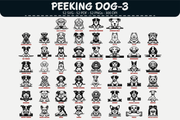 Download Peeking Dog Vector Clipart – 52 Designs - Art Collection
