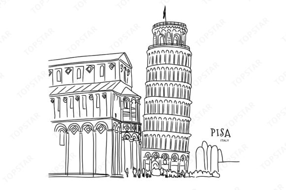 Download Italy Travel - Tower of Pisa Art Design - Art Collection